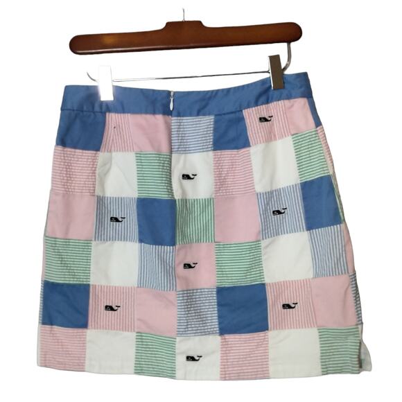 Vineyard Vines Patchwork Mini Skirt - Blue, Pink, Green, White - Picture 6 of 6